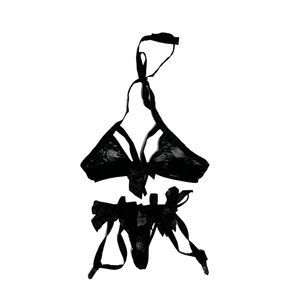 Black Bikini Lingerie Set